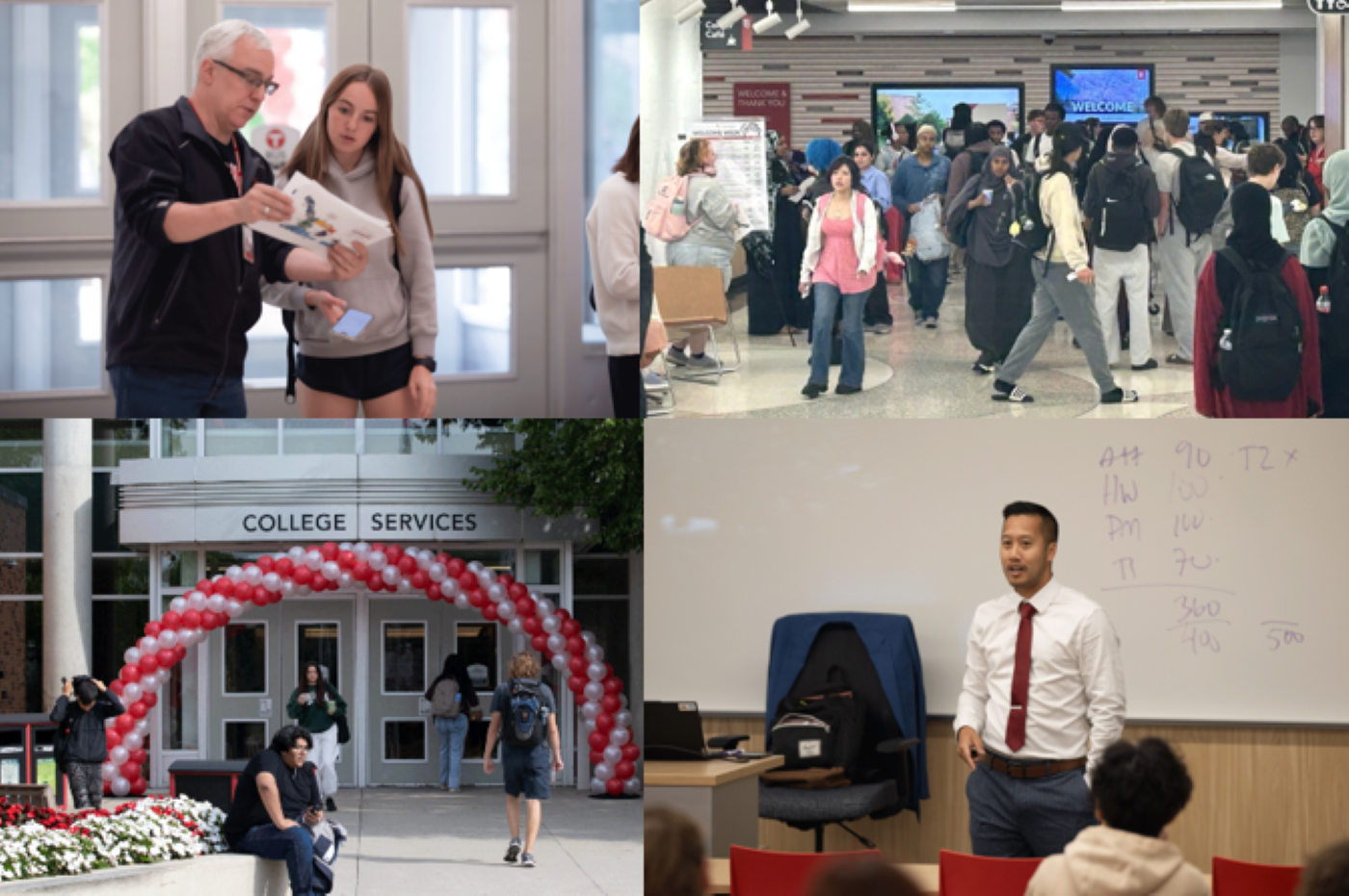 Photos from the first day of classes